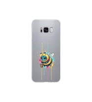 Samsung Galaxy S8 ile uyumlu Splash arı tasarımlı şeffaf silikon kılıf