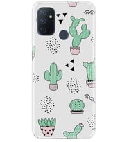 Kılıfland One Plus Nord N10 Kılıf Silikon Resimli Kapak Cactus Pattern Stok 901