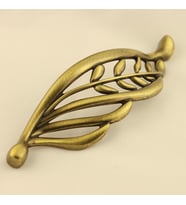 Yaprak Kulp 128mm Antik (2 Adet) (Sarı-Yeşil)