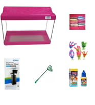Kanki Pet 3518 Akvaryum Hazır Set Pembe 35 CM