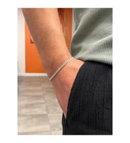 925 AYAR 4 MM GURMET ERKEK GÜMÜŞ BİLEKLİK