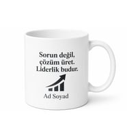Sorun Değil Çözüm Odaklı Lider Ruhlu Yönetici Çay Kupası Hediye Bardak