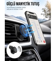 Kalorifer Izgaralı Manyetik Telefon Tutucu - Sarsıntı Geçirmez Yeni Nesil