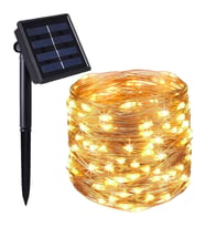 Solar Güneş Enerjili Peri Led 20 Metre Günışığı 8 Mod 200 Led