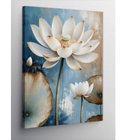 Kanvas Tablo Lotus Çiçeği Yansıması
