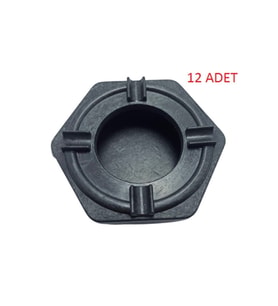 Altıgen Plastik Küllük, 12'li Set, Pratik ve Şık Tasarım