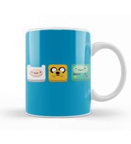 Advenuture Time Jake Finn And Bmo Kupa Bardak Porselen