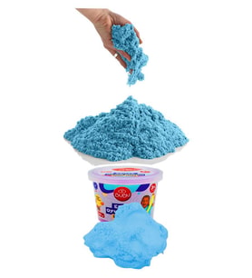 Esnek Oyun Kumu 30 gr 1 Paket Canlı Renkler Bubu Oyun Kumu Esnek Kum Hamuru Uzun Süre Kullanım (Mavi)