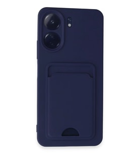 Redmi 13C Kılıf Kelvin Kartvizitli Silikon - Lacivert