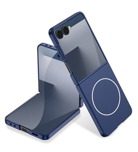 Lexroo Galaxy Z Flip 7 Kılıf Wireless Şarj Özellikli Kıpta M-safe Kılıf - Lacivert