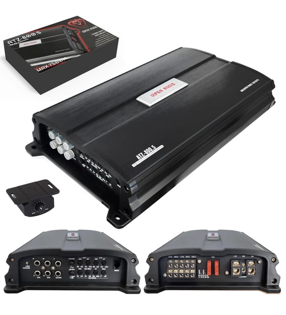 Viper Audio Atz-800.5 Oto Anfi Stereo 7500 Watt 5 Kanal Bass Kontrol