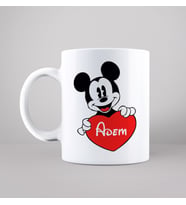 Mickey Mouse Baskılı Kupa Kişiye Özel