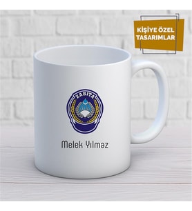 Kişiye Özel İsim Yazılabilir Zabıta Kupa Bardak