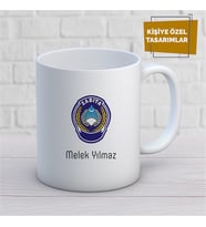 Kişiye Özel İsim Yazılabilir Zabıta Kupa Bardak