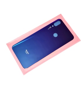Redmi Note 7 Arka Pil Batarya Kapağı (Cam) Mavi