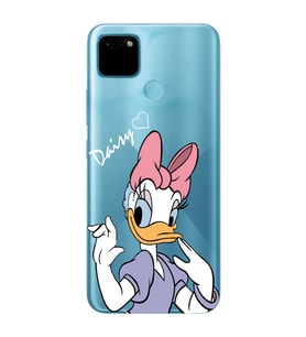 Realme C21Y/C25Y Uyumlu Ördek Desenli Şeffaf Telefon Kılıfı