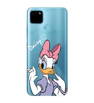 Realme C21Y/C25Y Uyumlu Ördek Desenli Şeffaf Telefon Kılıfı