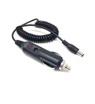 Spiral Kablolu Sigortalı Oto Çakmak Fişi Adaptörü 5.5x2.5mm Uçlu 2A 1.3m