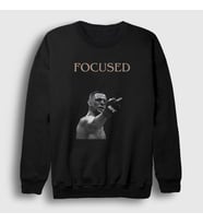 Presmono Unisex Siyah Focused Nate Diaz Mma Ufc Sweatshirt 427457tt