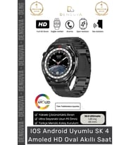 #AkıllıSaat Amoled Ekranlı Gri Metal Kordonlu GPS NFC Su Geçirmez IOS Android Uyumlu Akıllı Saat