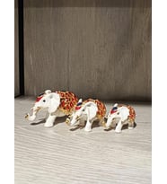 Swarovski Taşlı Fil Mücevherlik / Dekoratif Biblo (Beyaz)