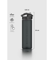 Renga Saga Desenli 630 ml Mat Tritan Matara 912114 Siyah