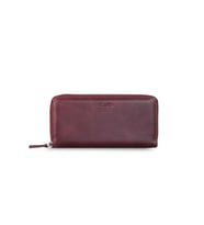 Guard Crazy Bordo Hakiki Deri Çift Fermuarlı El Çantası // GRD260225WT1460 (Renksiz)