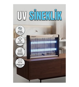 Sessiz Çalışan UV Işıklı Sinek Öldürücü Lamba – Modern Tasarım