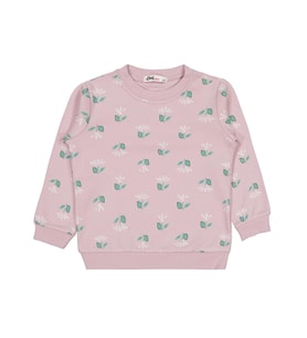 Civil Girls Çıtır Çiçek Baskılıü 2-5 Yaş Sweatshirt - Pembe
