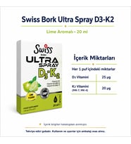 Swiss Bork Ultra Spray D3-K2 Lime Aromalı Sprey 20 ml