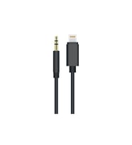 iPhone Lightning AUX Kablo 3.5mm Araç AUX Ses Kablosu 1 Metre (Siyah)