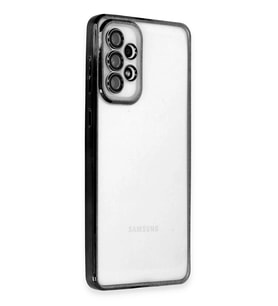 Galaxy A53 5G Kılıf Lensli Silikon - Siyah