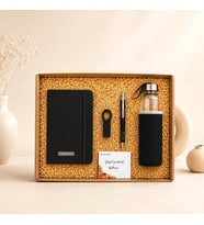 İsme Özel Prestige Premium Ofis Hediye Seti Kişiye Özel Defter, Kalem 16 Gb Usb Bellek Ve Cam Matara