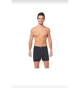 SEHER YILDIZI 0008 ERKEK DÜZ BOXER 12 ADET (Siyah)