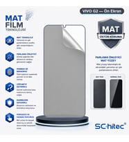 SChitec VIVO G2 Uyumlu Ön Yüzey Mat Hidrojel Ekran Koruyucu