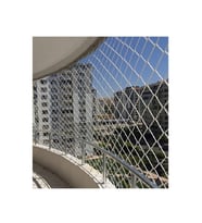 3 X 14 Metre Balkon Kedi Çocuk Güvenlik Filesi Ağı 3 Milim Kalınlık  (Çok Renkli)