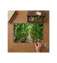 Mısır Tarlası Tasarımı 240 parça Ahşap Puzzle Ahşap Kutuda MP08151