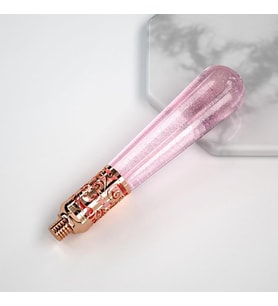 Mum Mühür Sapı Akrilik Pembe Mavi Mor Amber Metal İşlemeli Pembe