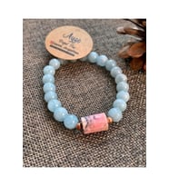 Aquamarine Ve Rodonit Bileklik