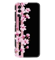 General Mobile GM 23 Kılıf Resimli Desenli Baskılı Silikon Pink Flowers 3 1393