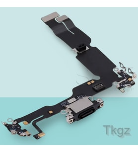 Apple İphone 15 PLUS Full Şarj Soketi Filmi FLEX (SİYAH)