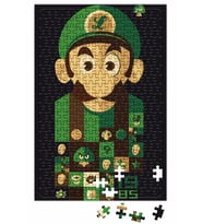 Süper Mario Luigi Supermen Puzzle 240 Parça Yapboz