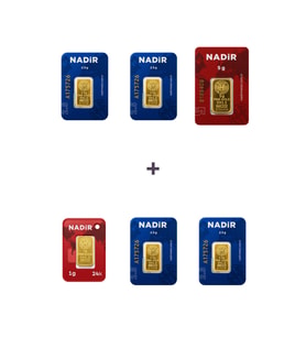 Nadir Gold 24 Ayar 16 Gram Altın (1 Ad 5 Gram Altın + 4 Ad 2,5 Gram Altın + 1 Ad 1 Gram Altın )