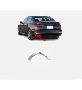 Audi A4 2020 Arka Tampon Çıtası Sol S-Line Gri