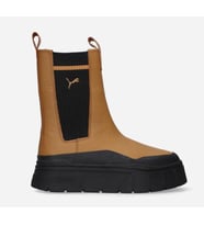 PUMA MAYZE STACK CHELSEA CASUAL KADIN HARDAL RENGİ BOT B-38 38674201 (DAR KALIPTI 1 NUMARA BÜYÜK ALMANIZI ÖNERİRİM) (Kahverengi)