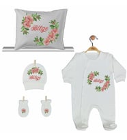 Pia Baby Gl 2202 İsme Özel Yastık Tulum Set