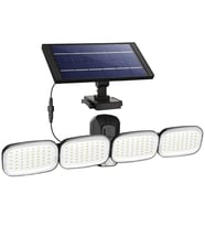 Powermaster 6 Volt 3 Watt Solar Panelli 4 Başlı Hareket Sensörlü 200 SMD Ledli Lamba PM-8048 Güneş Enerjili Aydınlatma