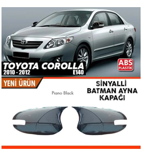 Corolla E140 FL Batman Ayna Kapağı 2010 - 2012 (Sinyal Aynalı)