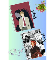 Light yagami defter seti 2 adet A4 boyutu 21*30 çizgili + kareli 60 syf