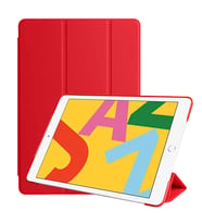 Apple iPad 10.2" 9.Nesil Fuchsia Smart Cover Standlı 1-1 Kılıf (Kırmızı)
